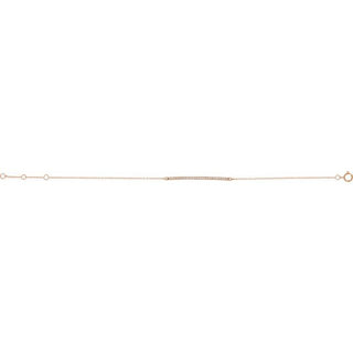 14K Rose 1/6 CTW Natural Diamond 6-8" Bracelet