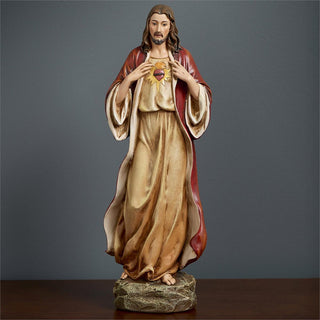 13.75-Inch Sacred Heart Of Jesus Figure - Renaissance Collection