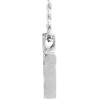 Sterling Silver Petite Cross 16-18" Necklace