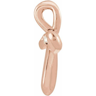 14K Rose .015 CTW Natural Diamond Cross Pendant