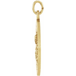 14K Yellow St. Barbara Medal