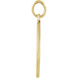 14K Yellow 22 mm Round Saint Luke Medal