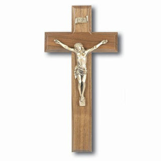 9" Walnut Crucifix