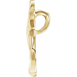 14K Yellow Cross Pendant