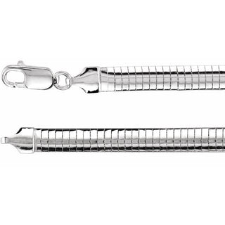 6 mm Domed Omega Chain 