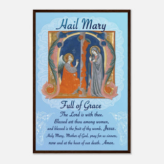 Hail Mary Prayer Framed Print - view 23