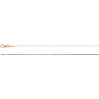 20-inch Wheat Chain with Lobster - 14K Rose