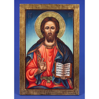 Full Color Pantocrator Christ the Teacher - Gold Leaf