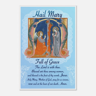 Hail Mary Prayer Framed Print - view 18