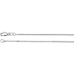 16-inch Box Chain with Lobster Clasp - 14K White Gold