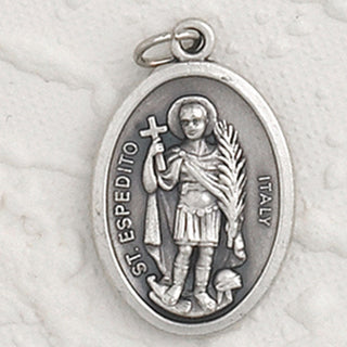 25-Pack - St Espedito Oxidized Pendant