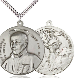 Sterling Silver Saint Ignatius Pendant Necklace