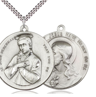 Sterling Silver Saint John Berchmans Pendant Necklace