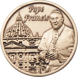 Gold Finish Pope Francis Visor Clip