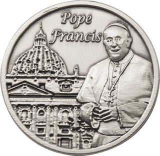 Pewter Pope Francis Visor Clip