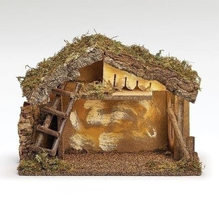 11-Inch Led Italian Stable For 5-Inch Scale Nativity Figures