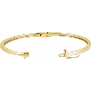 14K Yellow 1/4 CTW Lab-Grown Diamond Bangle 6" Bracelet
