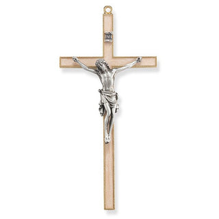 7" Gold Cross With Silver Corpu