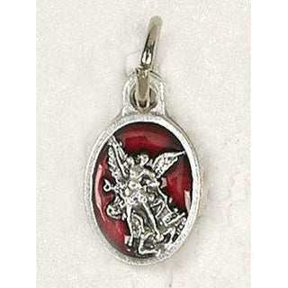 Bulk Saint Michael Oval Enameled Bracelet Medals