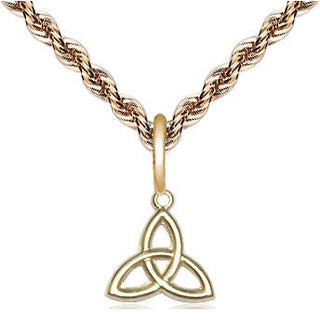 14kt Gold Filled Trinity Irish Knot Medal Religious and Catholic Jewelry