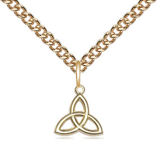 14kt Gold Trinity Irish Knot Medal