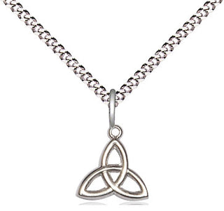 Sterling Silver Trinity Irish Knot Medal Religious and Catholic Jewelry