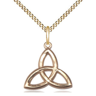 14kt Gold Filled Trinity Irish Knot Medal Religious Jewelry