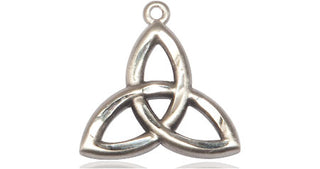 Sterling Silver Trinity Irish Knot Medal Religious Jewelry