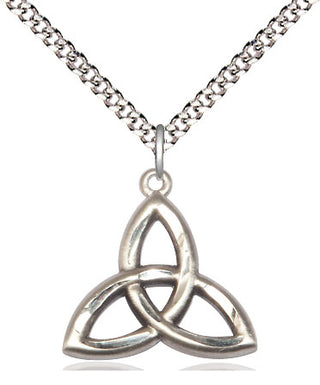 Sterling Silver Trinity Irish Knot Medal Religious Jewelry