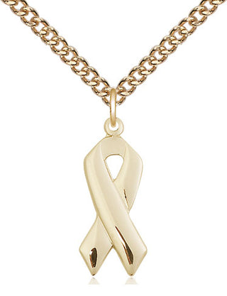 14kt Gold Filled Cancer Awareness Medal Religious Jewelry