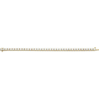 18K Yellow 9 1/6 CTW Natural Diamond Line 7 1/4" Bracelet