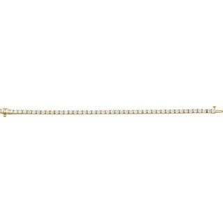 18K Yellow 7 CTW Natural Diamond Line 7 1/4" Bracelet