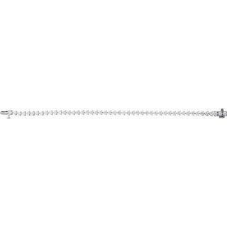 14K White 4 3/4 CTW Lab-Grown Diamond Line 7 1/4" Bracelet
