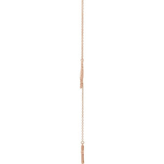 14K Rose 1/5 CTW Natural Diamond Infinity-Inspired Cross 18" Necklace
