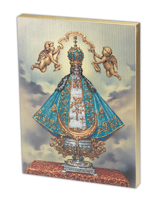 Virgin San Juan Large Gold Embossed Plaque
