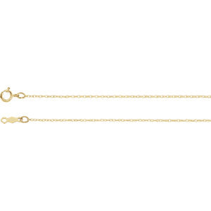 14-inch .75MM Rope Chain with Spring Ring - 10K Yellow  10/22