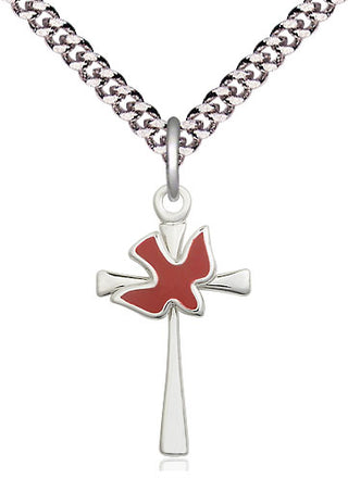 Sterling Silver Cross / Holy Spirit Medal Catholic Jewelry