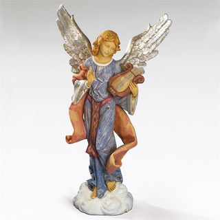 50-Inch Scale Standing Angel Nativity Figure - Silver Wings
