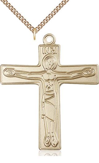 14kt Gold Filled Cursillio Cross Medal Catholic Jewelry