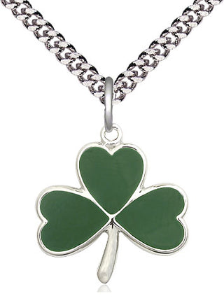 Pewter Shamrock Medal Religious Jewelry