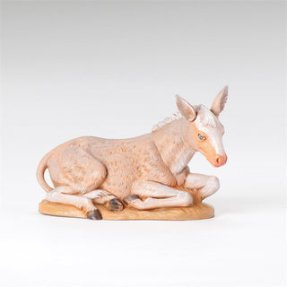 12-Inch Scale Seated Donkey Nativity Figure