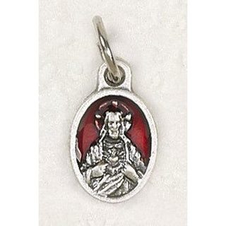 Bulk Sacred Heart Oval Enameled Bracelet Medals