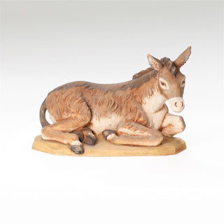 27-Inch Scale Seated Donkey Nativity Figure