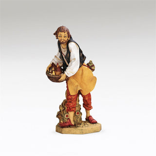 27-Inch Scale Lucas, Shepherd With Hen - Nativity Figure