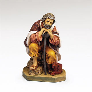 27-Inch Scale Abraham, Shepherd With Dog - Nativity Figure