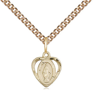 14kt Gold Miraculous Medal