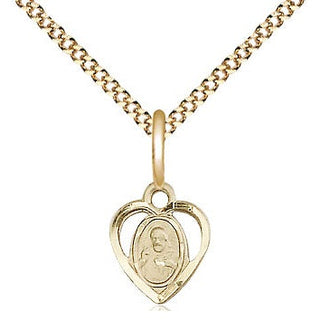 14kt Gold Filled Scapular Medal Religious and Catholic Jewelry