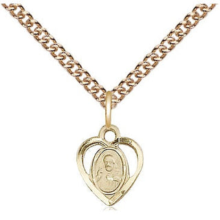 14kt Gold Filled Scapular Medal Religious and Catholic Jewelry