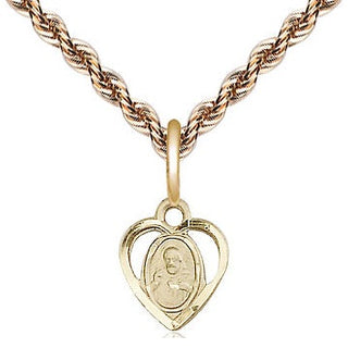 14kt Gold Filled Scapular Medal Religious and Catholic Jewelry