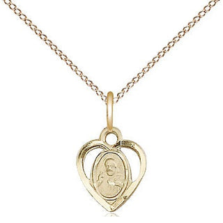14kt Gold Scapular Medal